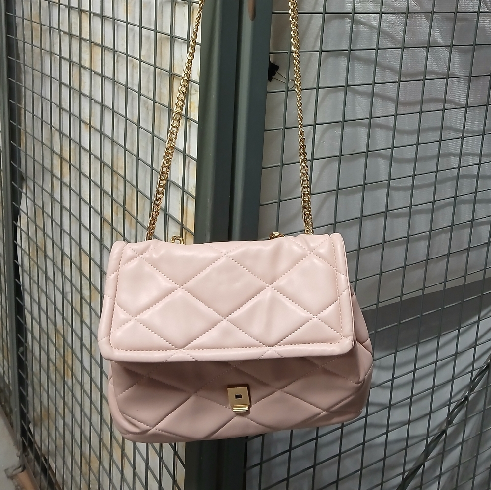 Call It Spring Baby Pink Quilted Shoulder Or Crossbody Bag